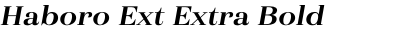 Haboro Ext Extra Bold Italic